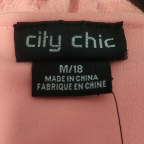 New Peach Ruffle Wrap Dress / Size 2X - Picture 11 of 12